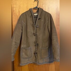 Faux fur lined winter jacket